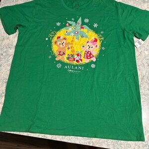 Disney Aulani Christmas Vibrant Green Tee